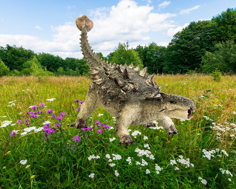 Ankylosaurus in habitat