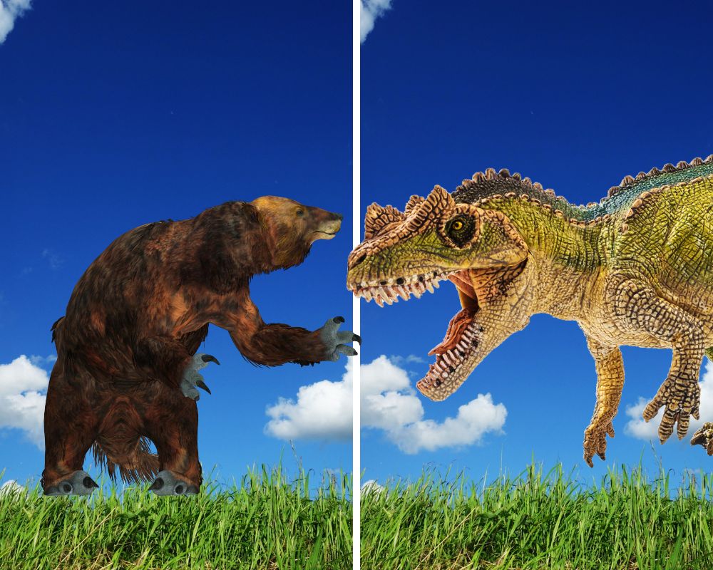 Giant Sloth vs. Ceratosaurus