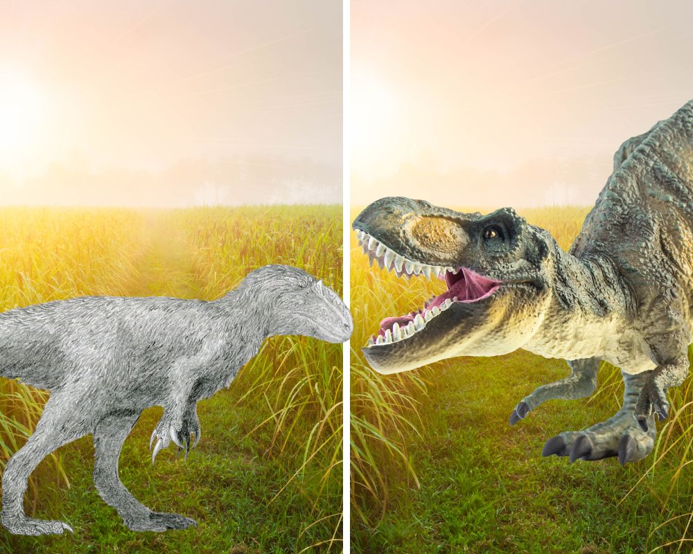 Yutyrannus vs. T-rex
